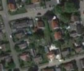 Cropped and zoomed residential area