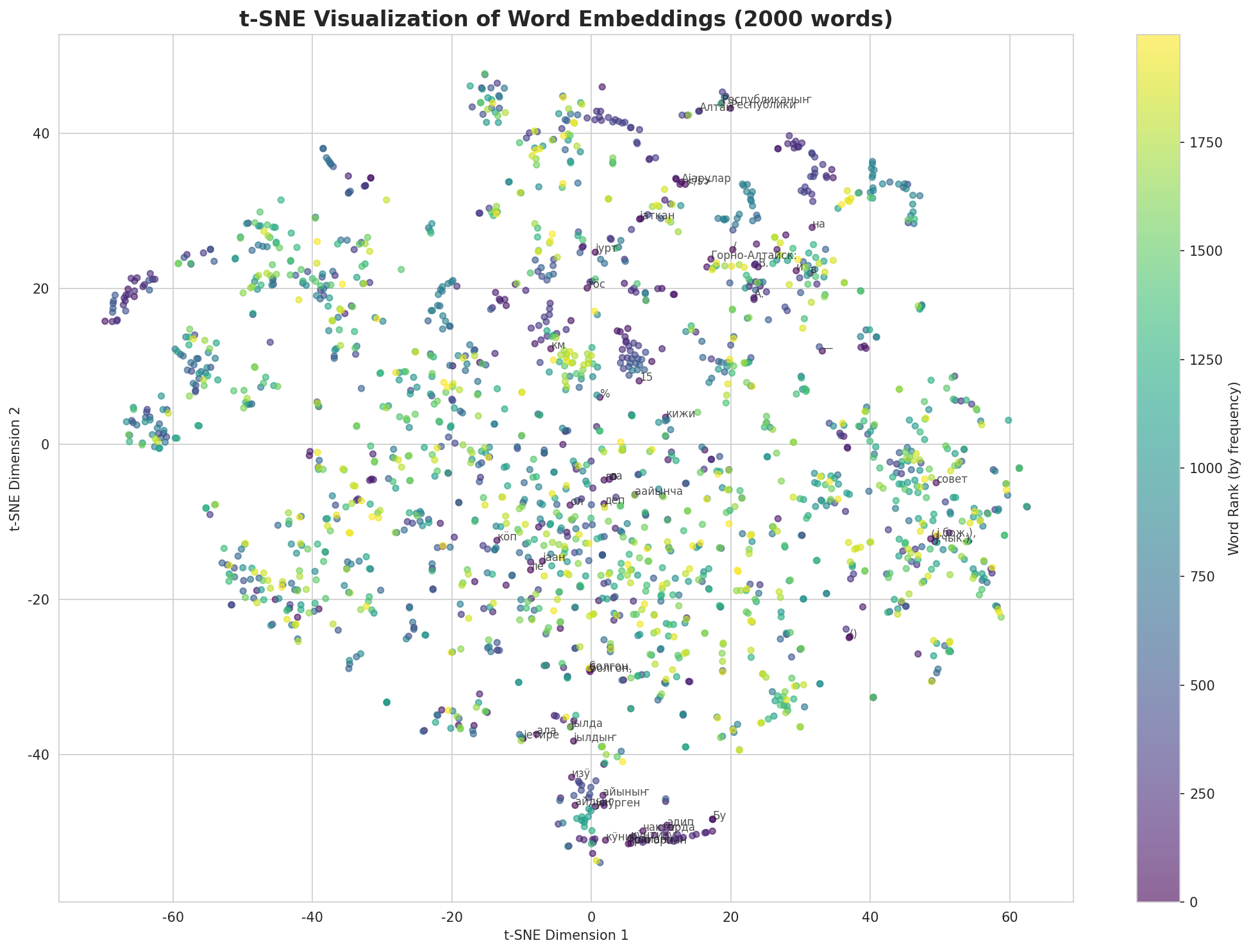 t-SNE Words