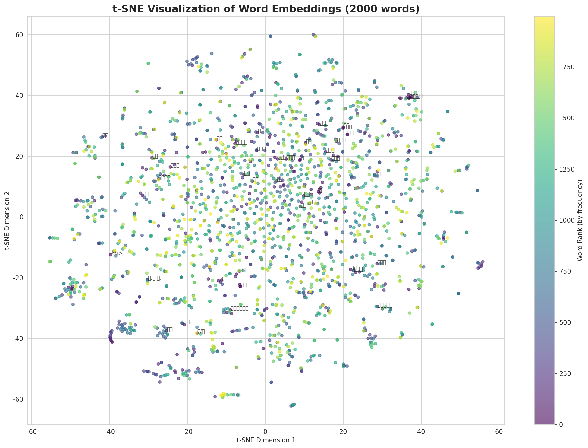 t-SNE Words