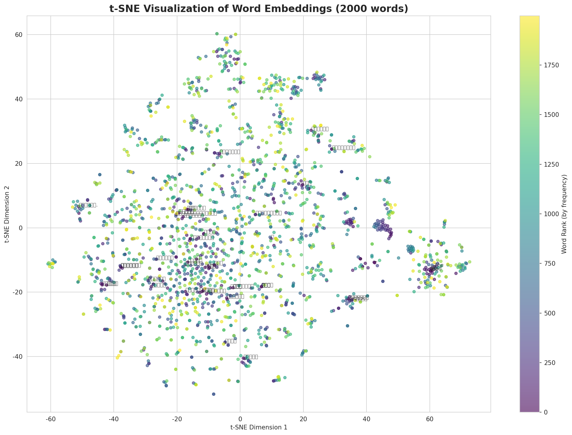 t-SNE Words