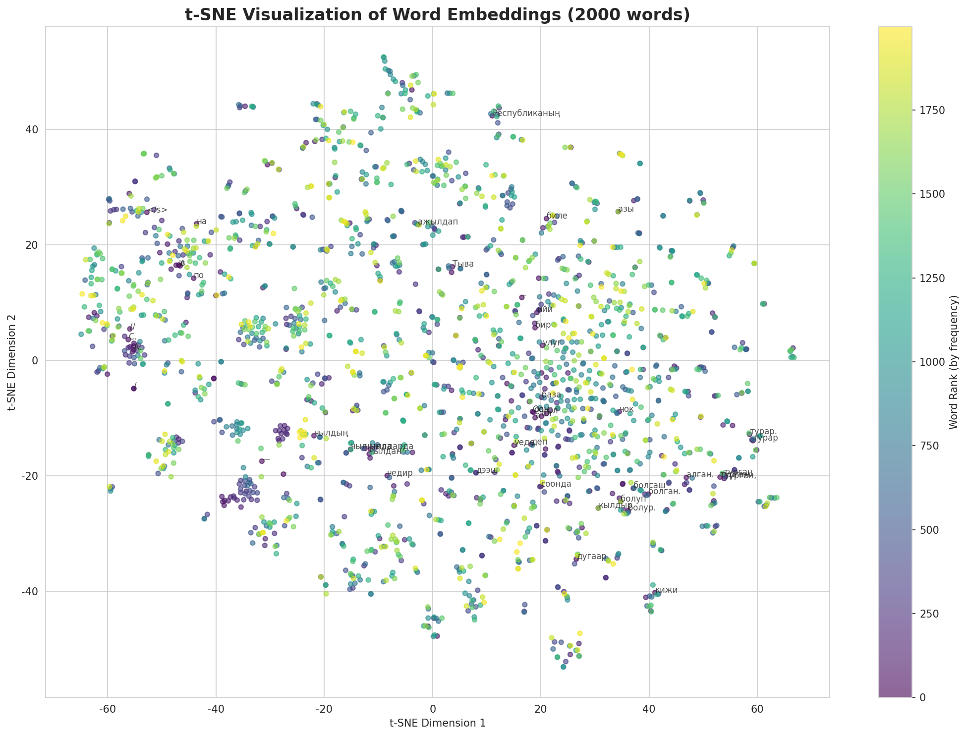 t-SNE Words